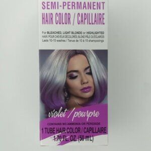 6 pc Hair Color in Makeup Semi-Perm Violet/Purple Neon Yellow Dye LOREAL SGX